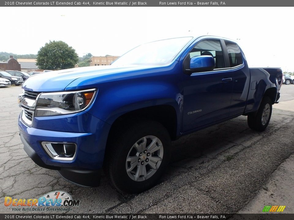 2018 Chevrolet Colorado LT Extended Cab 4x4 Kinetic Blue Metallic / Jet Black Photo #6