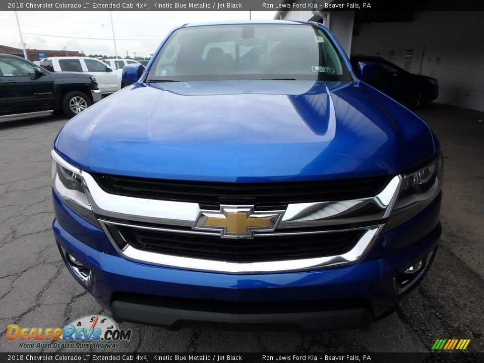 2018 Chevrolet Colorado LT Extended Cab 4x4 Kinetic Blue Metallic / Jet Black Photo #7