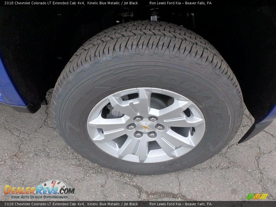 2018 Chevrolet Colorado LT Extended Cab 4x4 Kinetic Blue Metallic / Jet Black Photo #9
