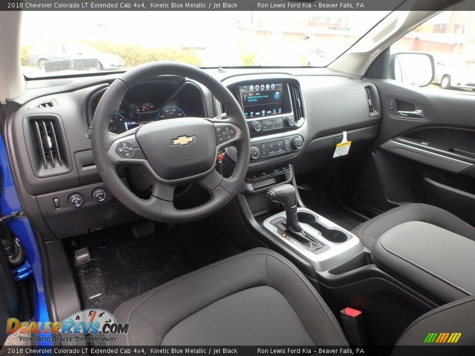 2018 Chevrolet Colorado LT Extended Cab 4x4 Kinetic Blue Metallic / Jet Black Photo #12