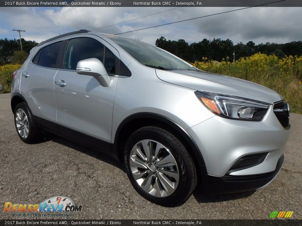 2017 Buick Encore Preferred AWD Quicksilver Metallic / Ebony Photo #3