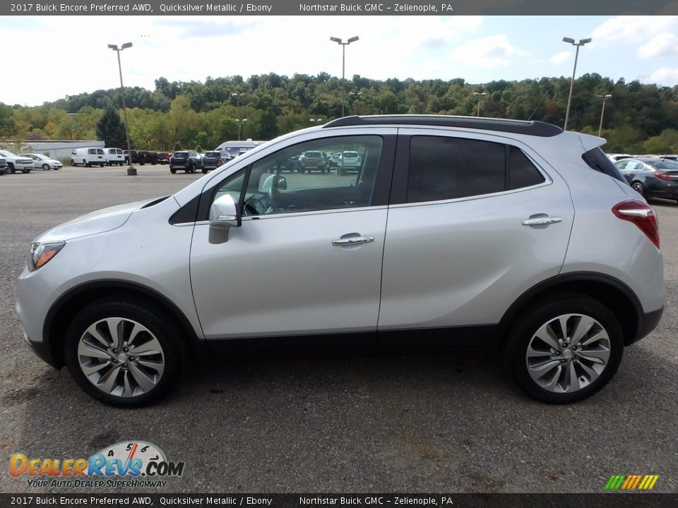 2017 Buick Encore Preferred AWD Quicksilver Metallic / Ebony Photo #9