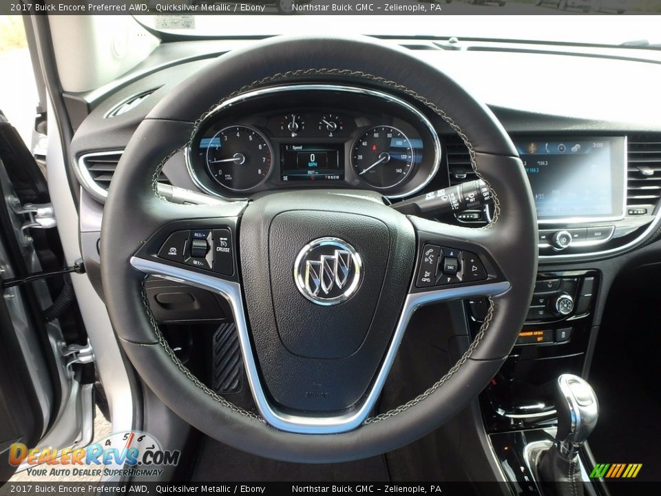 2017 Buick Encore Preferred AWD Quicksilver Metallic / Ebony Photo #17