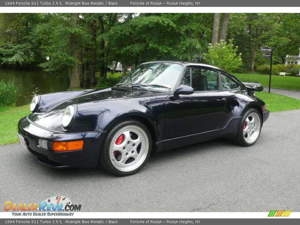 1994 Porsche 911 Turbo 3.6 S Midnight Blue Metallic / Black Photo #1