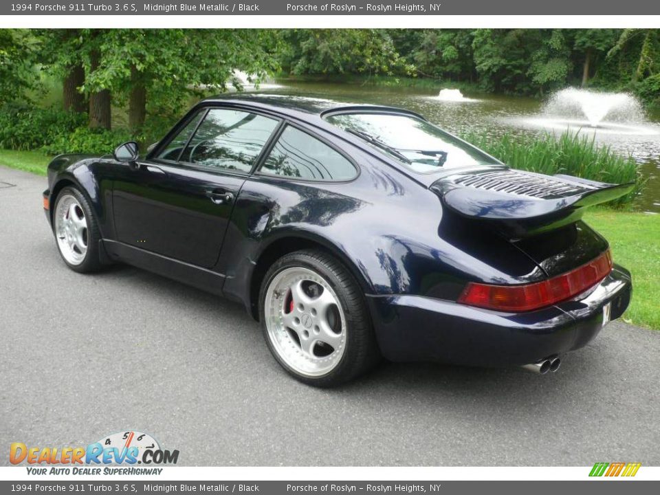 1994 Porsche 911 Turbo 3.6 S Midnight Blue Metallic / Black Photo #4