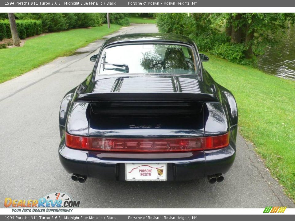 1994 Porsche 911 Turbo 3.6 S Midnight Blue Metallic / Black Photo #5