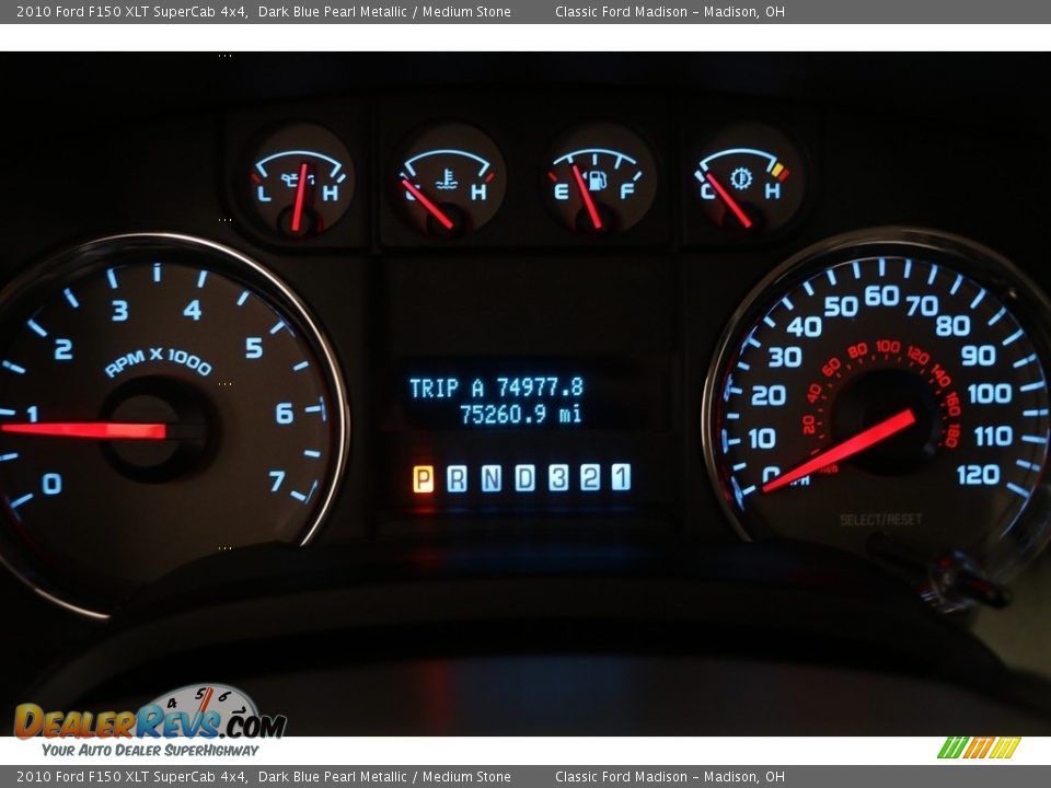 2010 Ford F150 XLT SuperCab 4x4 Dark Blue Pearl Metallic / Medium Stone Photo #6