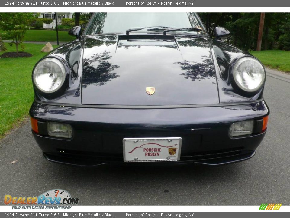 1994 Porsche 911 Turbo 3.6 S Midnight Blue Metallic / Black Photo #9