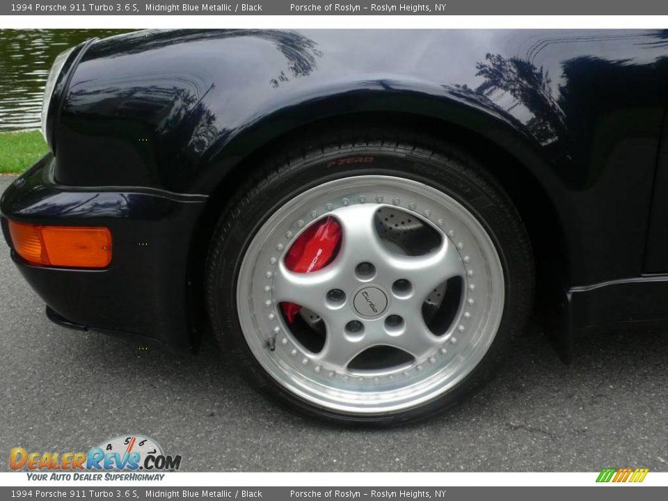 1994 Porsche 911 Turbo 3.6 S Midnight Blue Metallic / Black Photo #11
