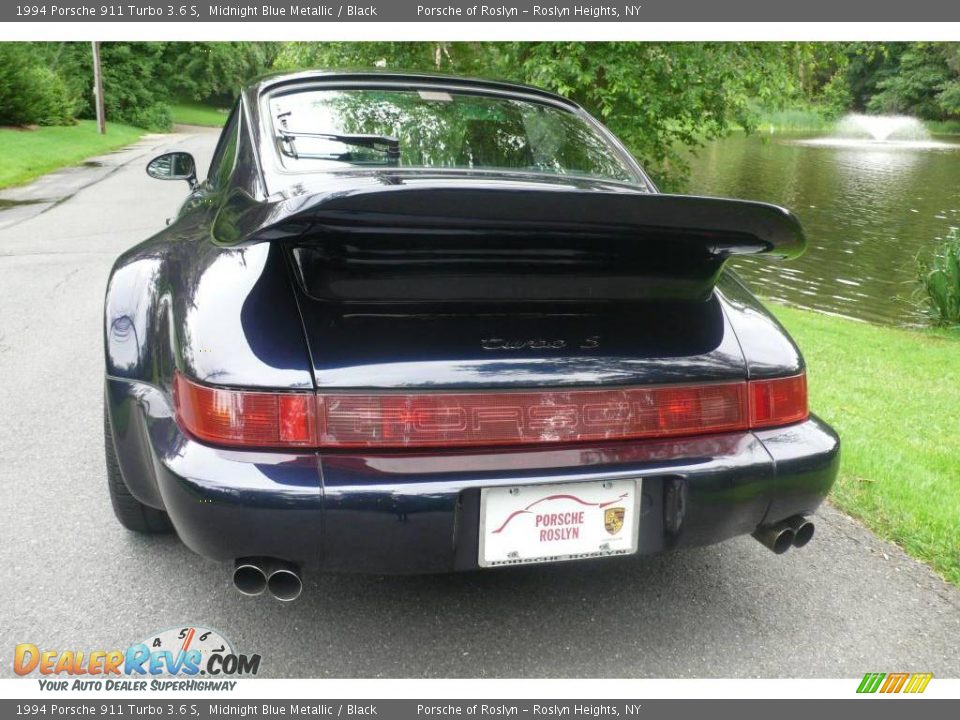 1994 Porsche 911 Turbo 3.6 S Midnight Blue Metallic / Black Photo #13