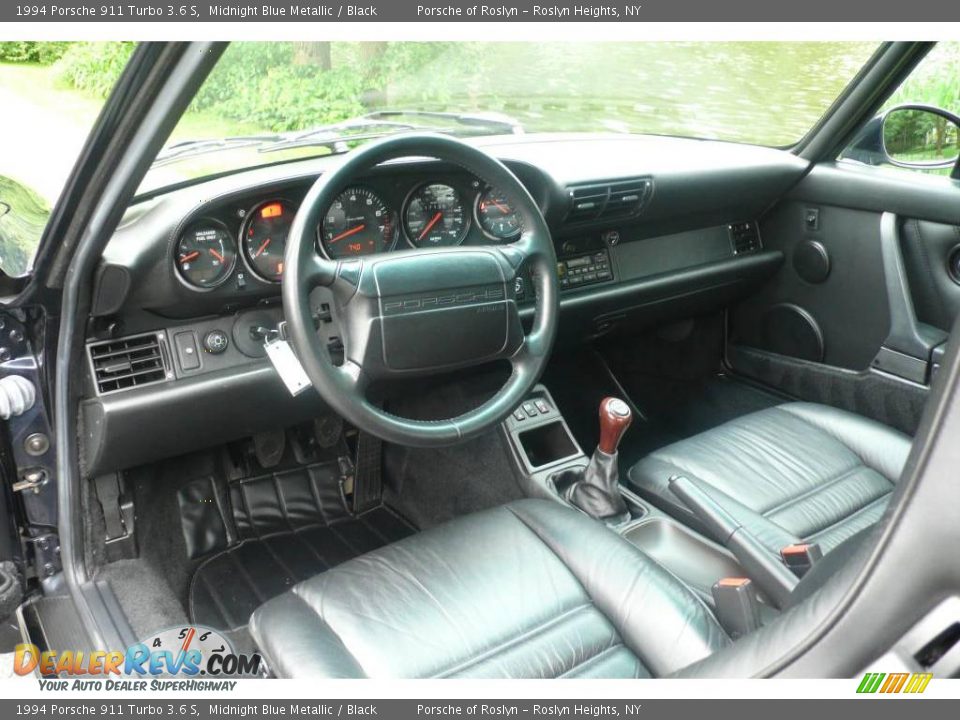1994 Porsche 911 Turbo 3.6 S Midnight Blue Metallic / Black Photo #15