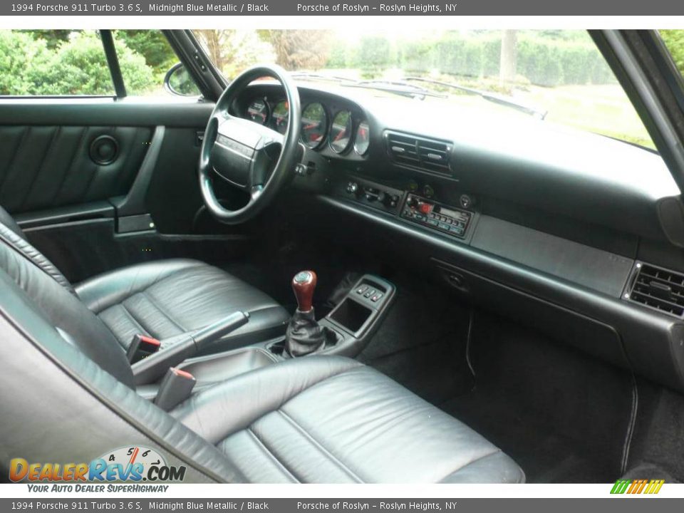1994 Porsche 911 Turbo 3.6 S Midnight Blue Metallic / Black Photo #17