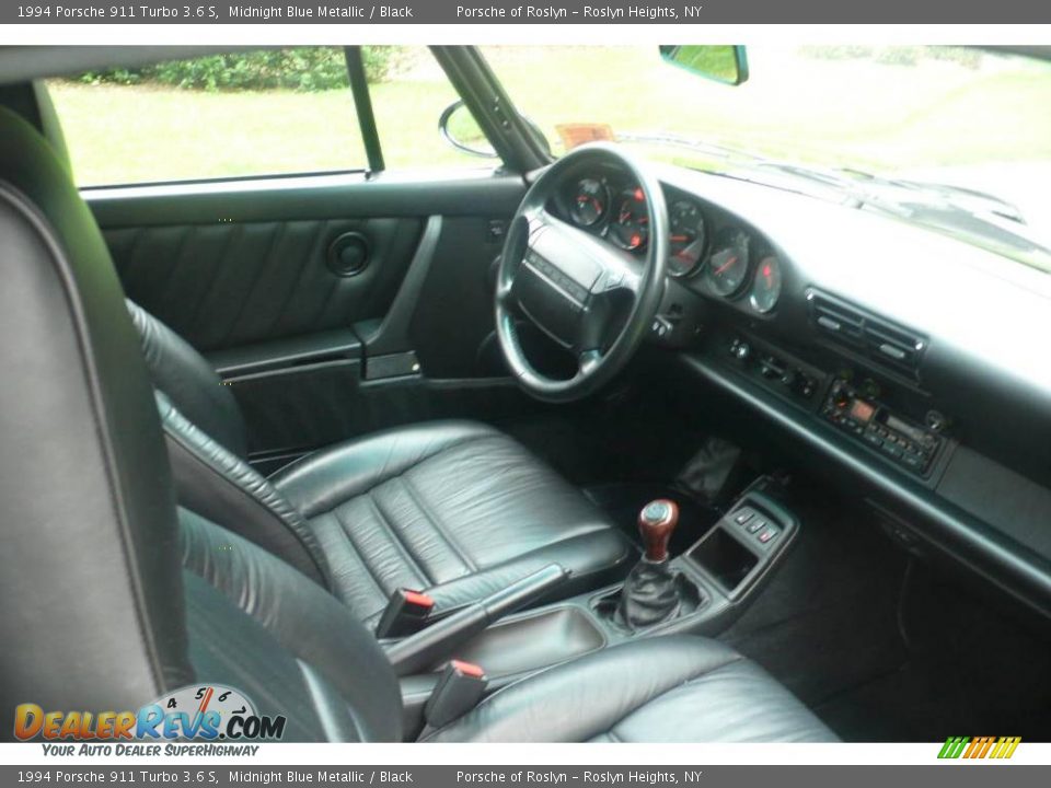 1994 Porsche 911 Turbo 3.6 S Midnight Blue Metallic / Black Photo #19