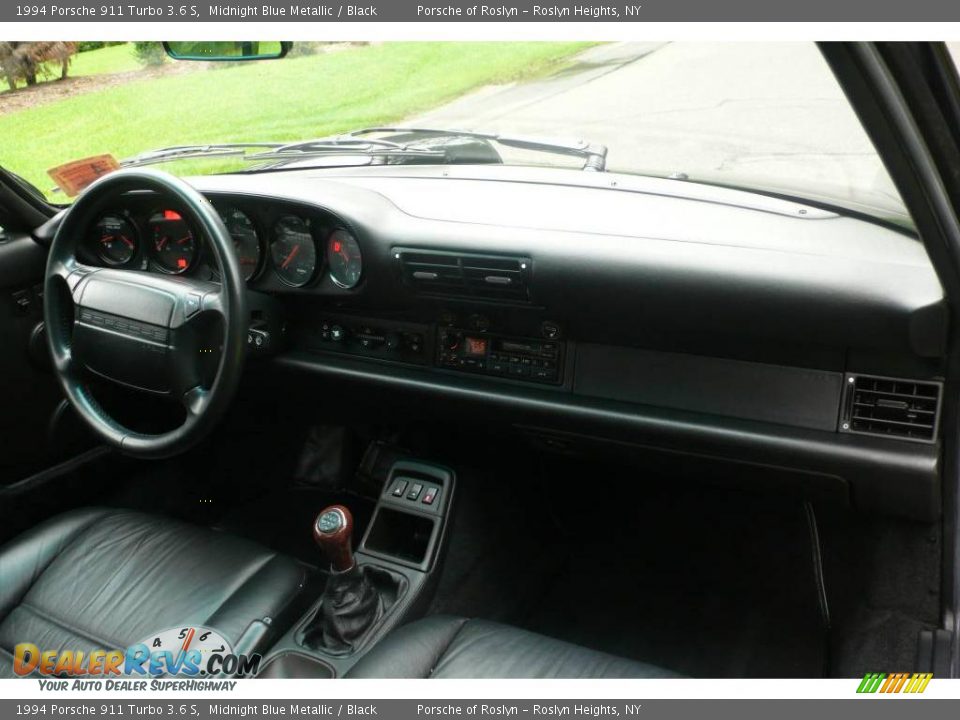 1994 Porsche 911 Turbo 3.6 S Midnight Blue Metallic / Black Photo #22