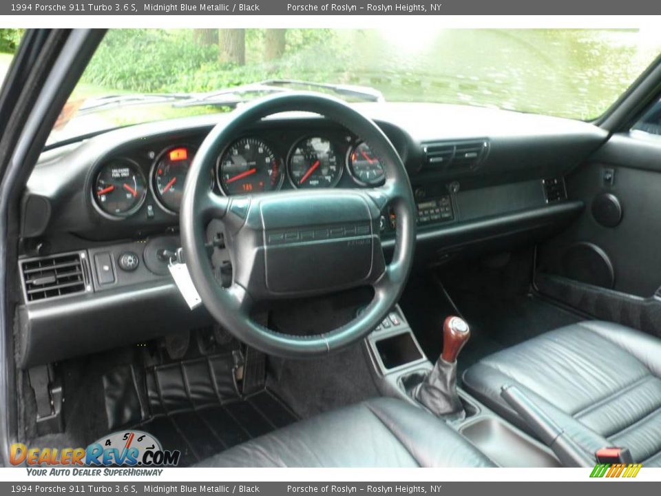 1994 Porsche 911 Turbo 3.6 S Midnight Blue Metallic / Black Photo #23