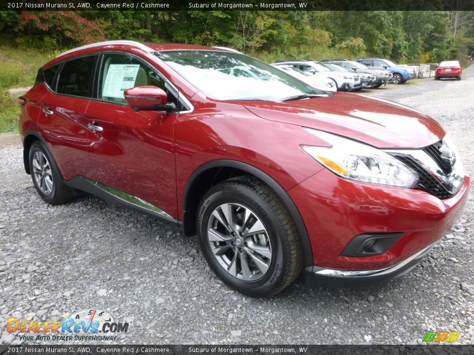 2017 Nissan Murano SL AWD Cayenne Red / Cashmere Photo #1