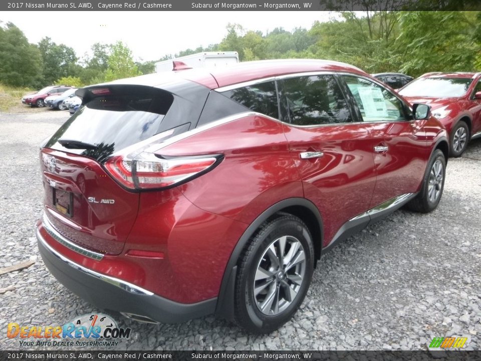 2017 Nissan Murano SL AWD Cayenne Red / Cashmere Photo #4