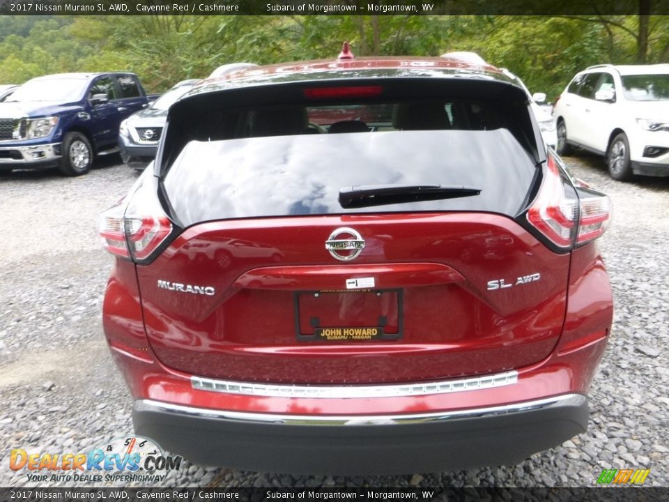 2017 Nissan Murano SL AWD Cayenne Red / Cashmere Photo #5
