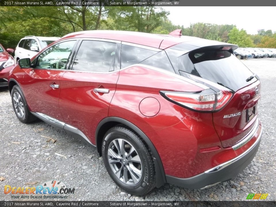 2017 Nissan Murano SL AWD Cayenne Red / Cashmere Photo #6