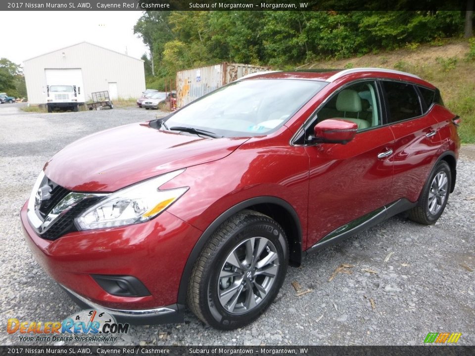 2017 Nissan Murano SL AWD Cayenne Red / Cashmere Photo #8