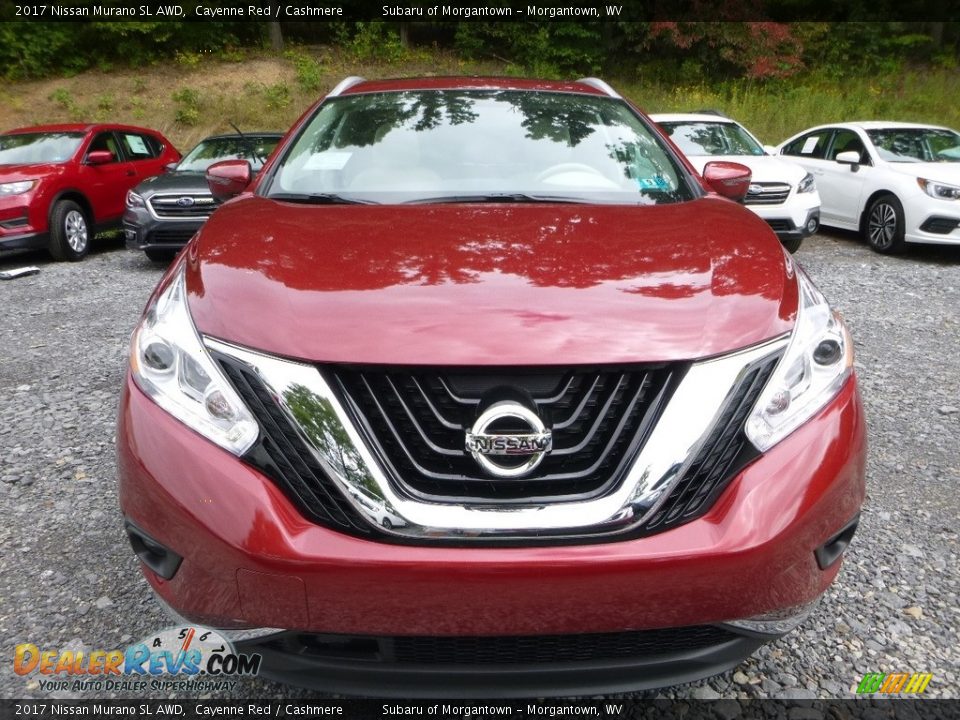 2017 Nissan Murano SL AWD Cayenne Red / Cashmere Photo #9