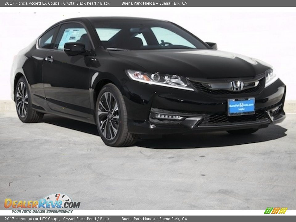 2017 Honda Accord EX Coupe Crystal Black Pearl / Black Photo #1