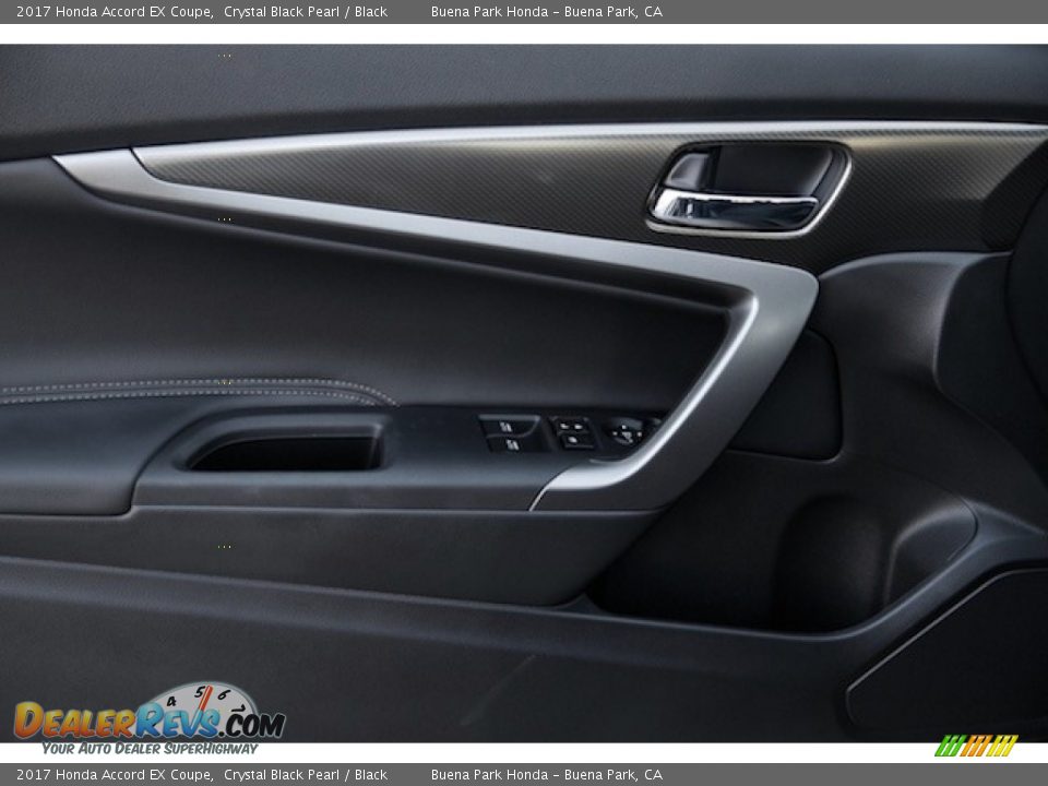 2017 Honda Accord EX Coupe Crystal Black Pearl / Black Photo #8