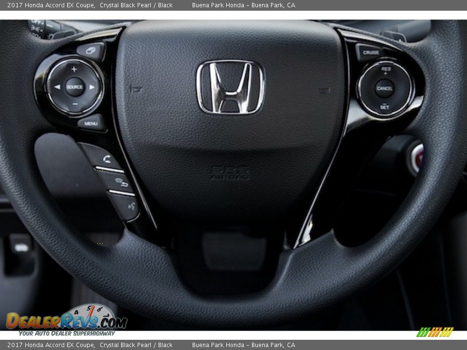 2017 Honda Accord EX Coupe Crystal Black Pearl / Black Photo #10