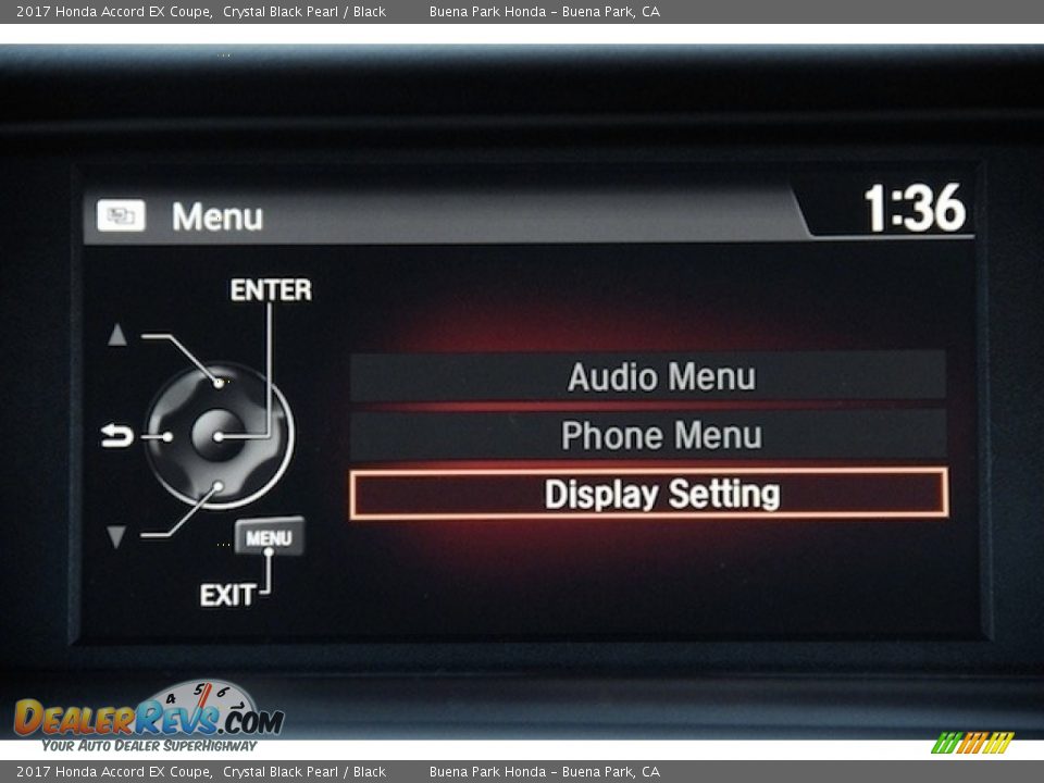 2017 Honda Accord EX Coupe Crystal Black Pearl / Black Photo #15