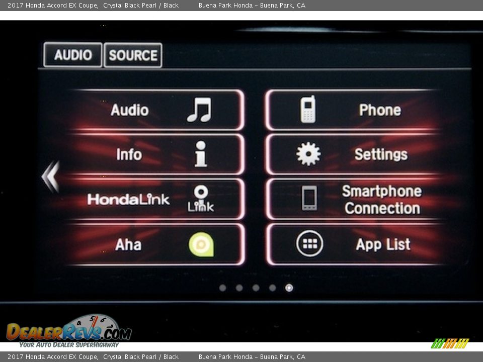 2017 Honda Accord EX Coupe Crystal Black Pearl / Black Photo #16