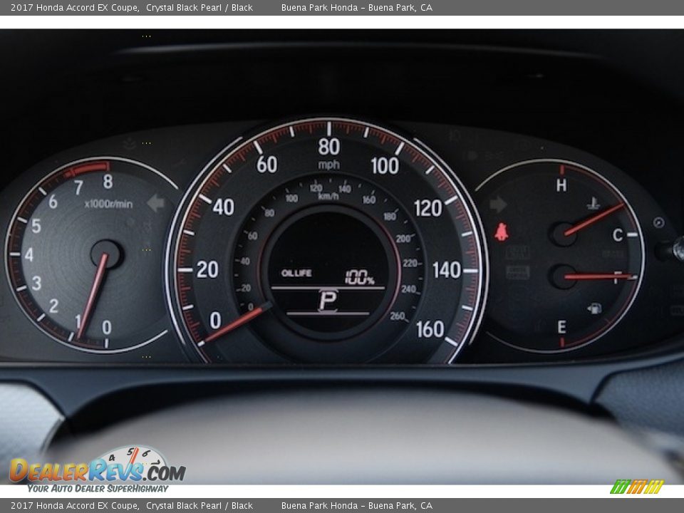 2017 Honda Accord EX Coupe Crystal Black Pearl / Black Photo #17