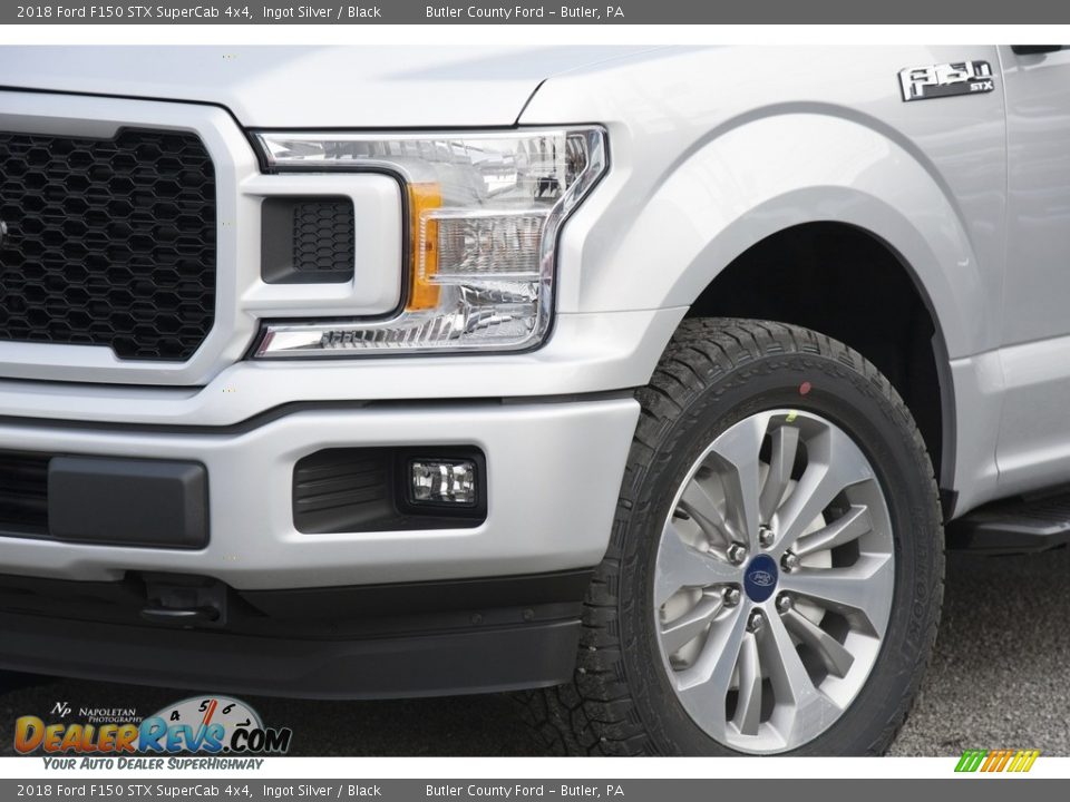 2018 Ford F150 STX SuperCab 4x4 Ingot Silver / Black Photo #2