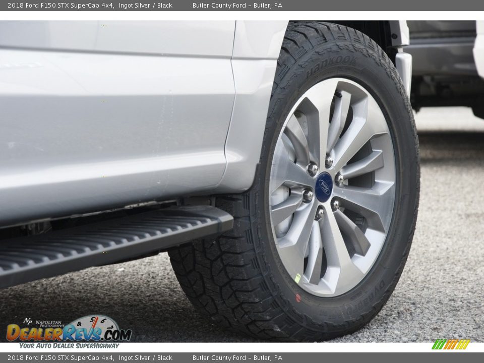 2018 Ford F150 STX SuperCab 4x4 Ingot Silver / Black Photo #4