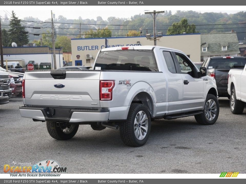 2018 Ford F150 STX SuperCab 4x4 Ingot Silver / Black Photo #5