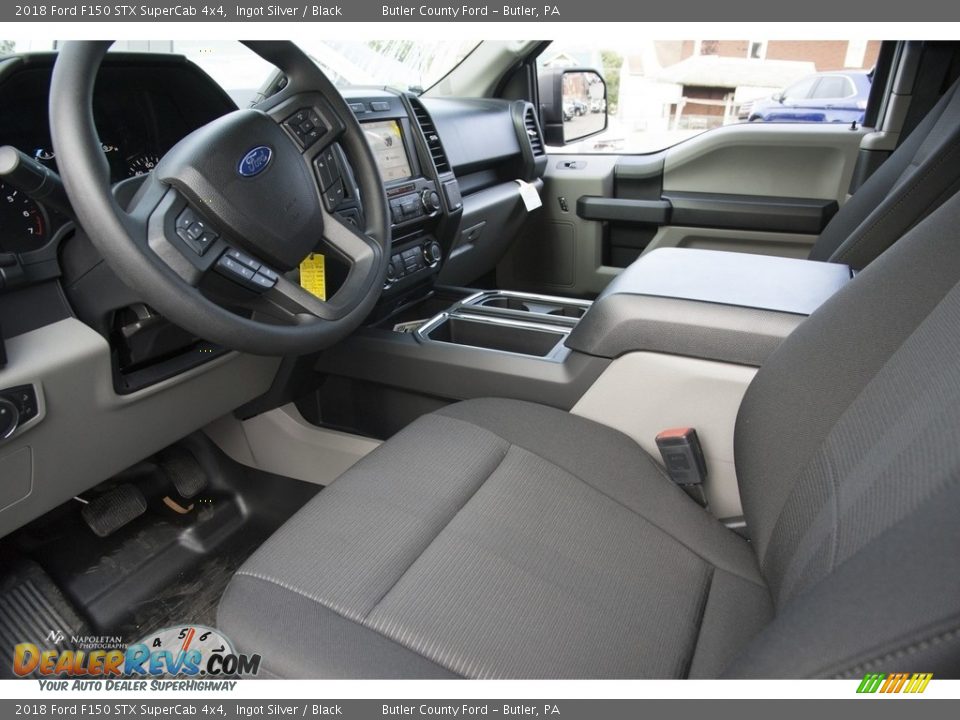 2018 Ford F150 STX SuperCab 4x4 Ingot Silver / Black Photo #7