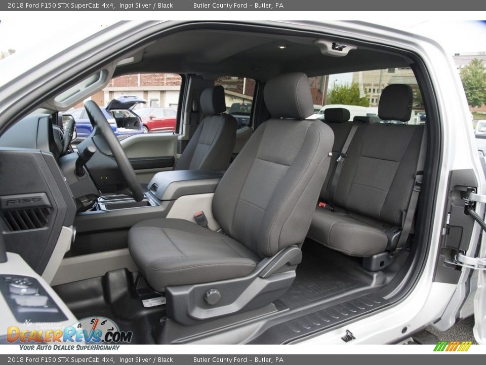 2018 Ford F150 STX SuperCab 4x4 Ingot Silver / Black Photo #8