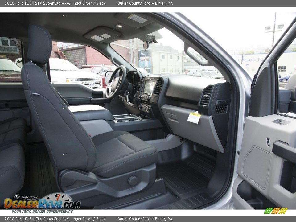 2018 Ford F150 STX SuperCab 4x4 Ingot Silver / Black Photo #9