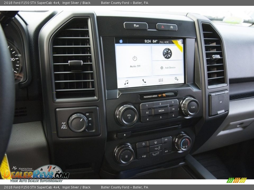 2018 Ford F150 STX SuperCab 4x4 Ingot Silver / Black Photo #12