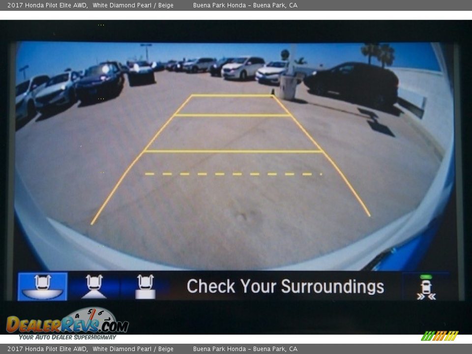 2017 Honda Pilot Elite AWD White Diamond Pearl / Beige Photo #6
