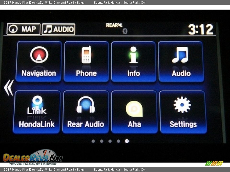 2017 Honda Pilot Elite AWD White Diamond Pearl / Beige Photo #19