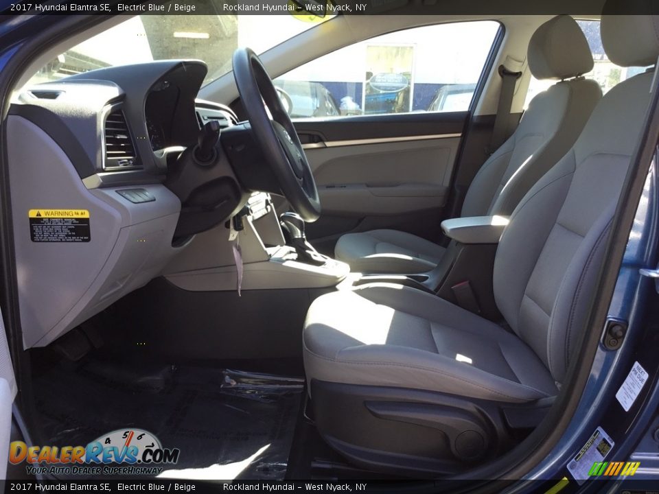 2017 Hyundai Elantra SE Electric Blue / Beige Photo #9