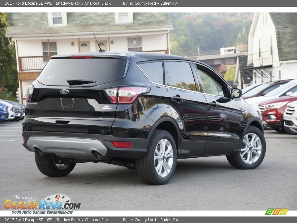 2017 Ford Escape SE 4WD Shadow Black / Charcoal Black Photo #4