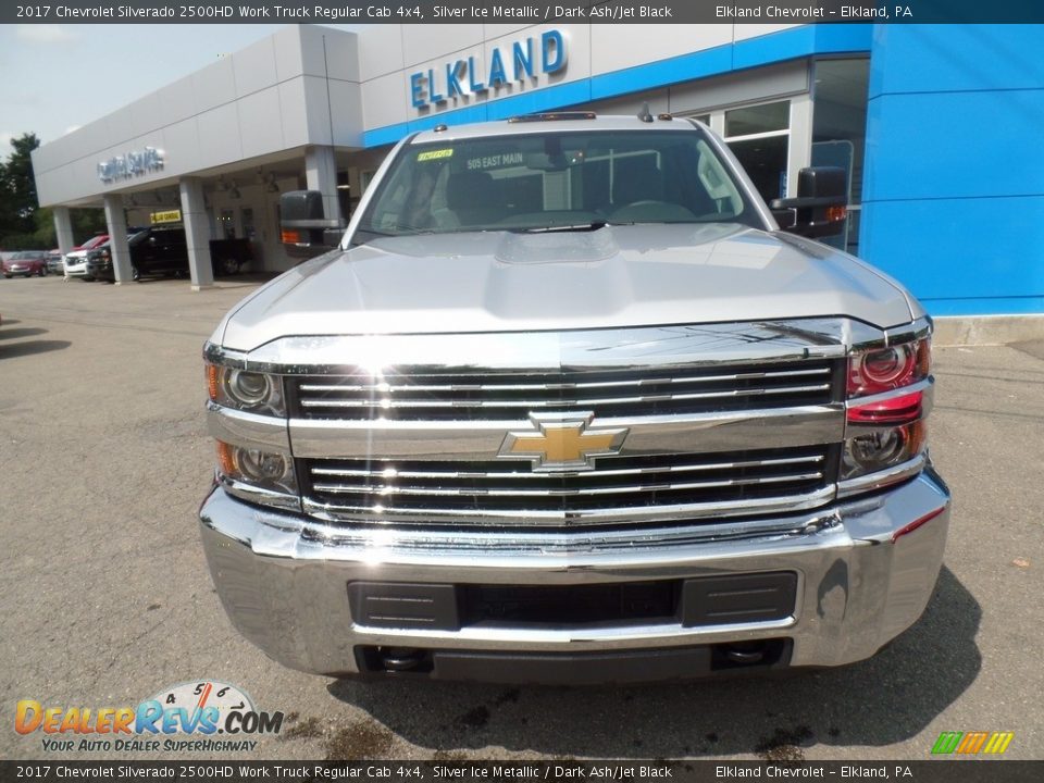 2017 Chevrolet Silverado 2500HD Work Truck Regular Cab 4x4 Silver Ice Metallic / Dark Ash/Jet Black Photo #2