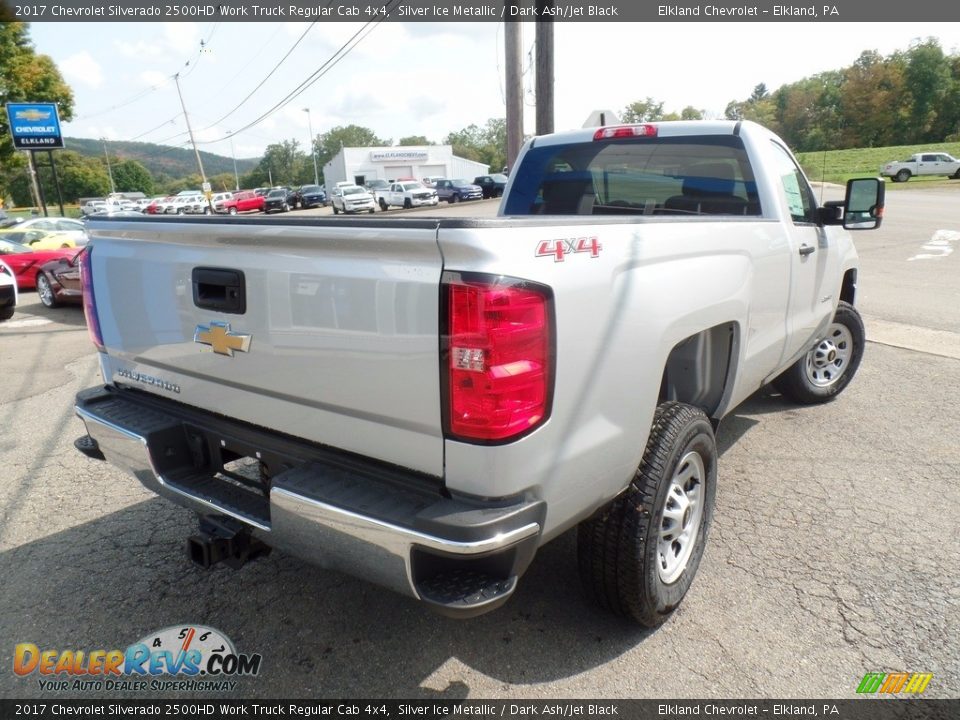 2017 Chevrolet Silverado 2500HD Work Truck Regular Cab 4x4 Silver Ice Metallic / Dark Ash/Jet Black Photo #5