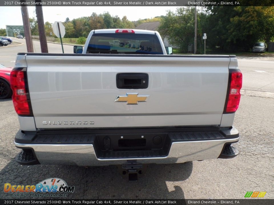 2017 Chevrolet Silverado 2500HD Work Truck Regular Cab 4x4 Silver Ice Metallic / Dark Ash/Jet Black Photo #6