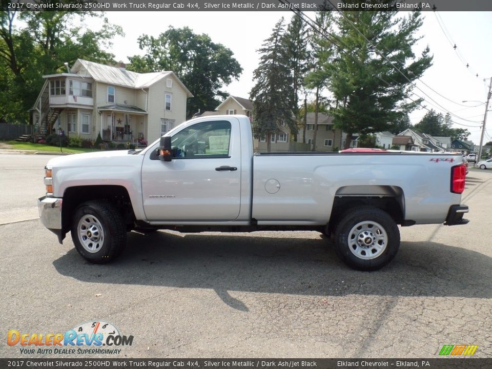 2017 Chevrolet Silverado 2500HD Work Truck Regular Cab 4x4 Silver Ice Metallic / Dark Ash/Jet Black Photo #8