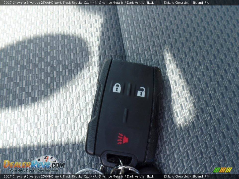 2017 Chevrolet Silverado 2500HD Work Truck Regular Cab 4x4 Silver Ice Metallic / Dark Ash/Jet Black Photo #18