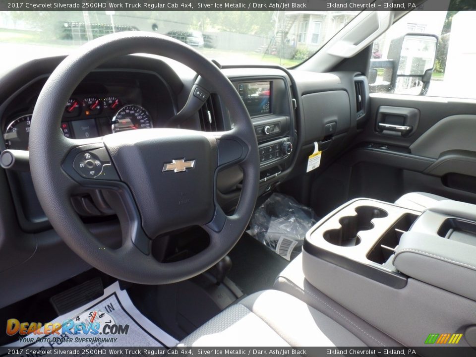 2017 Chevrolet Silverado 2500HD Work Truck Regular Cab 4x4 Silver Ice Metallic / Dark Ash/Jet Black Photo #19