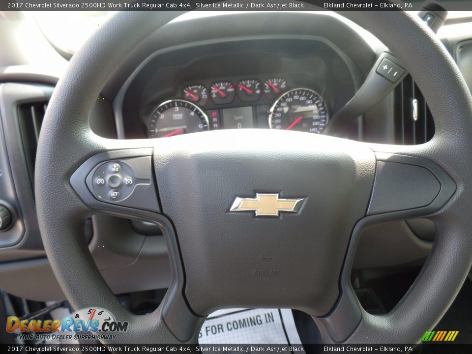 2017 Chevrolet Silverado 2500HD Work Truck Regular Cab 4x4 Silver Ice Metallic / Dark Ash/Jet Black Photo #21