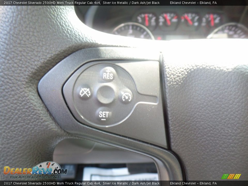 2017 Chevrolet Silverado 2500HD Work Truck Regular Cab 4x4 Silver Ice Metallic / Dark Ash/Jet Black Photo #22